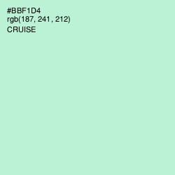 #BBF1D4 - Cruise Color Image