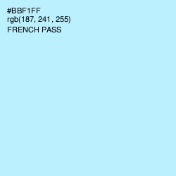 #BBF1FF - French Pass Color Image
