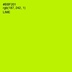 #BBF201 - Lime Color Image
