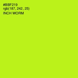 #BBF219 - Inch Worm Color Image