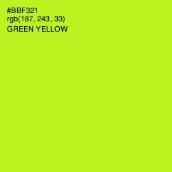 #BBF321 - Green Yellow Color Image