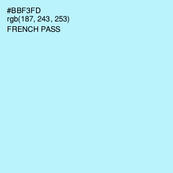 #BBF3FD - French Pass Color Image