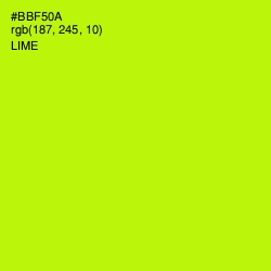 #BBF50A - Lime Color Image