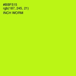 #BBF515 - Inch Worm Color Image