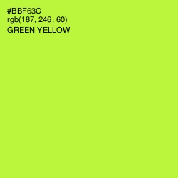 #BBF63C - Green Yellow Color Image