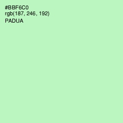 #BBF6C0 - Padua Color Image