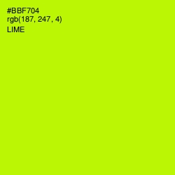 #BBF704 - Lime Color Image
