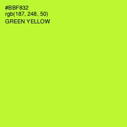 #BBF832 - Green Yellow Color Image