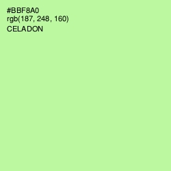 #BBF8A0 - Celadon Color Image