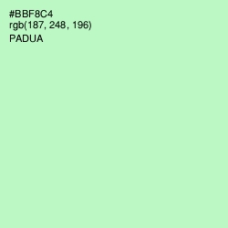 #BBF8C4 - Padua Color Image