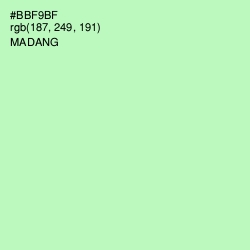 #BBF9BF - Madang Color Image