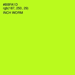 #BBFA1D - Inch Worm Color Image
