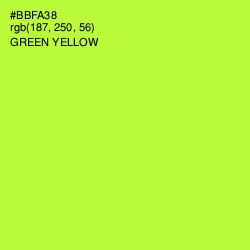 #BBFA38 - Green Yellow Color Image