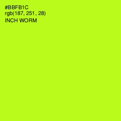 #BBFB1C - Inch Worm Color Image
