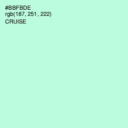 #BBFBDE - Cruise Color Image
