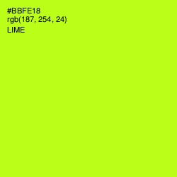 #BBFE18 - Lime Color Image