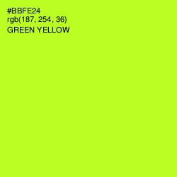 #BBFE24 - Green Yellow Color Image