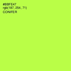 #BBFE47 - Conifer Color Image
