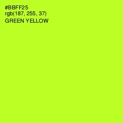 #BBFF25 - Green Yellow Color Image