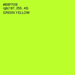 #BBFF2B - Green Yellow Color Image