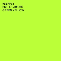 #BBFF38 - Green Yellow Color Image