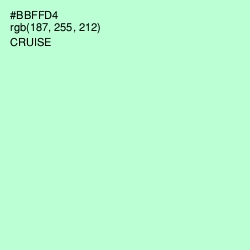 #BBFFD4 - Cruise Color Image