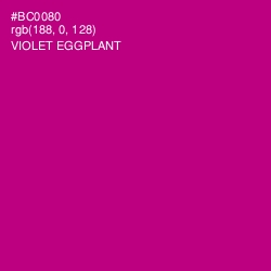 #BC0080 - Violet Eggplant Color Image