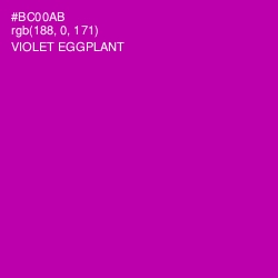 #BC00AB - Violet Eggplant Color Image