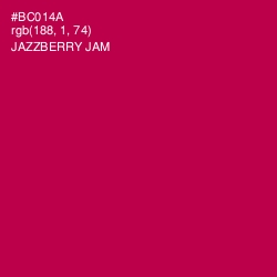 #BC014A - Jazzberry Jam Color Image