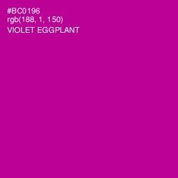 #BC0196 - Violet Eggplant Color Image