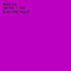 #BC01C0 - Electric Violet Color Image