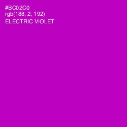 #BC02C0 - Electric Violet Color Image