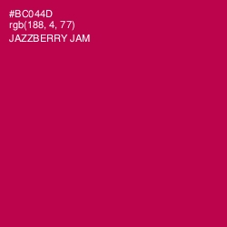 #BC044D - Jazzberry Jam Color Image