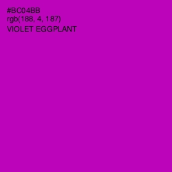 #BC04BB - Violet Eggplant Color Image