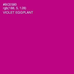 #BC0580 - Violet Eggplant Color Image