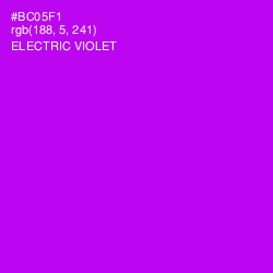 #BC05F1 - Electric Violet Color Image