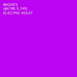 #BC05F3 - Electric Violet Color Image