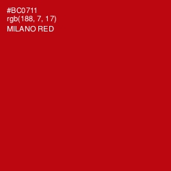 #BC0711 - Milano Red Color Image