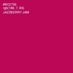 #BC0756 - Jazzberry Jam Color Image