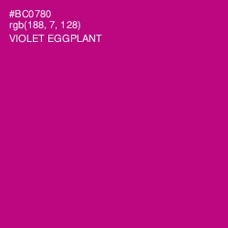 #BC0780 - Violet Eggplant Color Image