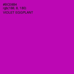 #BC08B4 - Violet Eggplant Color Image