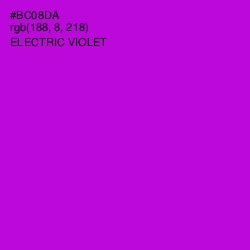 #BC08DA - Electric Violet Color Image