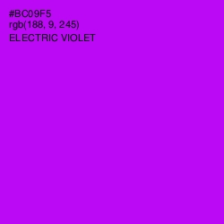 #BC09F5 - Electric Violet Color Image