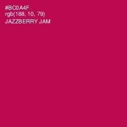 #BC0A4F - Jazzberry Jam Color Image