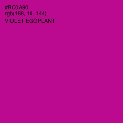 #BC0A90 - Violet Eggplant Color Image