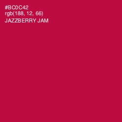 #BC0C42 - Jazzberry Jam Color Image