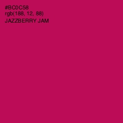 #BC0C58 - Jazzberry Jam Color Image