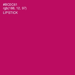 #BC0C61 - Lipstick Color Image