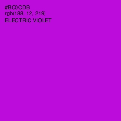 #BC0CDB - Electric Violet Color Image