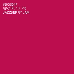 #BC0D4F - Jazzberry Jam Color Image